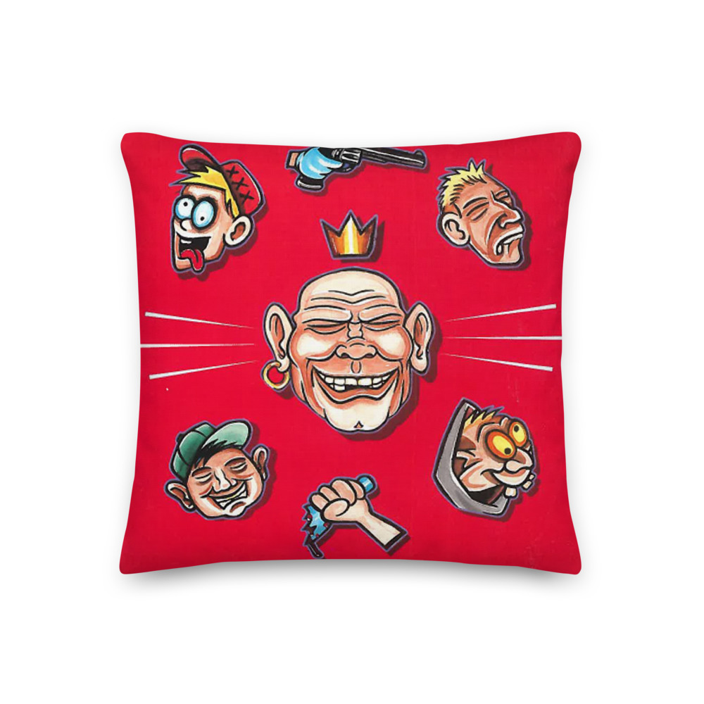 North Side Kings Red Pillow